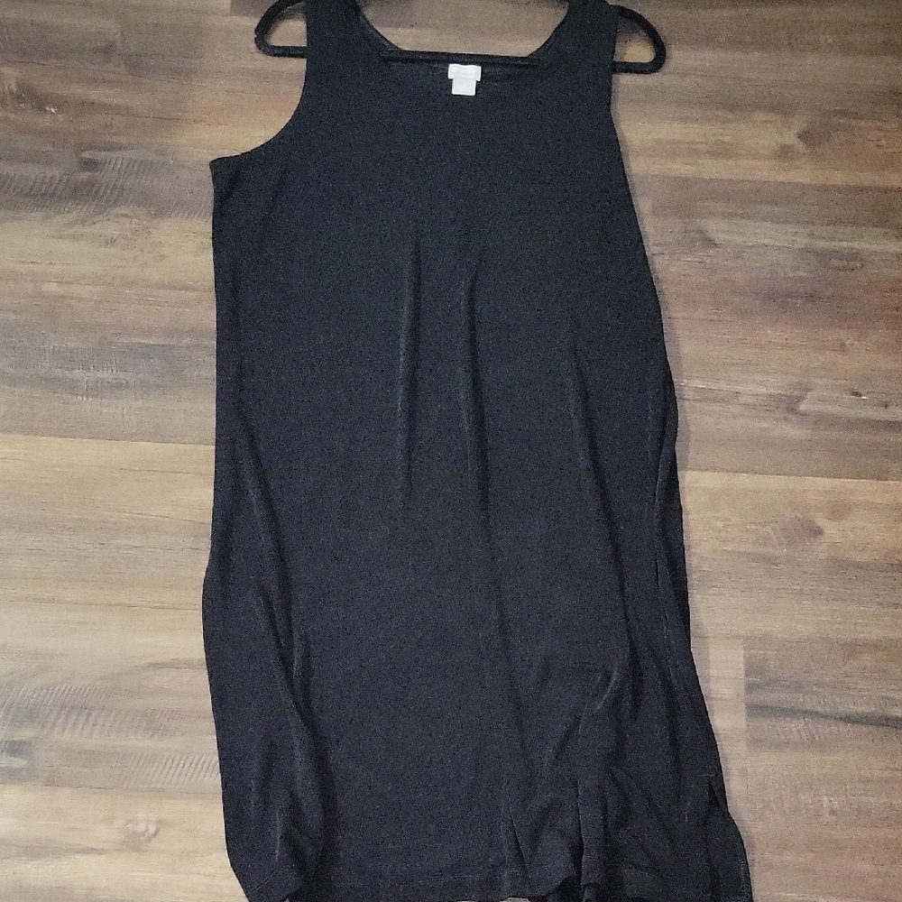 Black Sleeveless Sheath Midi Dress - Picture 10 of 12